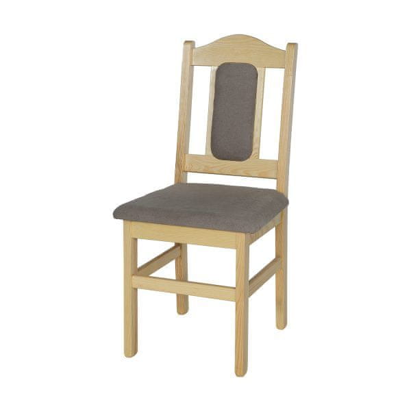 eoshop Čalúnená stolička KT102, borovica (Poťah: T16, Farba dreva: Dub)